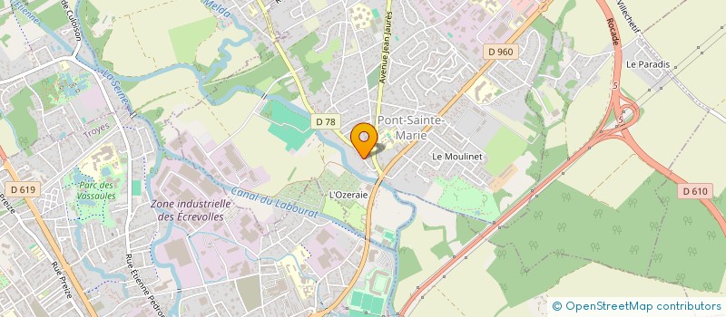localisation de l'entreprise L'AMANDIER à PONT-SAINTE-MARIE