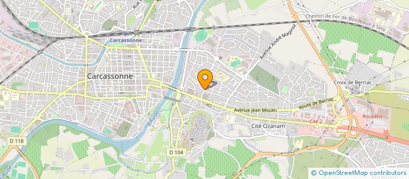 localisation de l'entreprise L'AMANDIER D'INES à CARCASSONNE