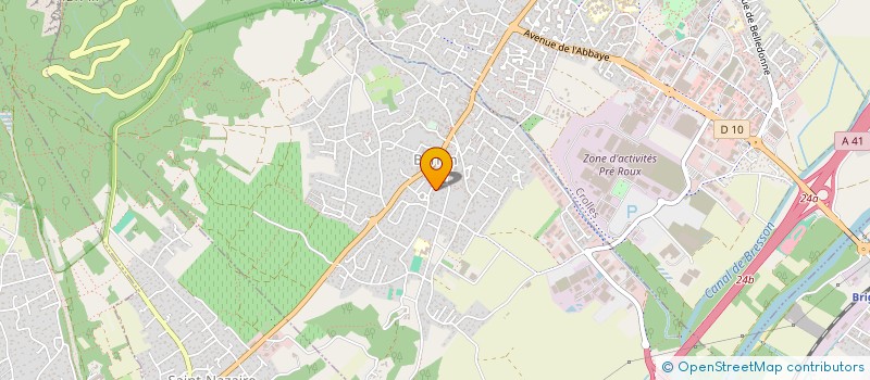 localisation de l'entreprise L'AMANDIERE  BERNIN