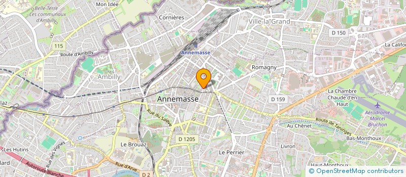 localisation de l'entreprise L'AMANDINE à ANNEMASSE