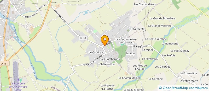 localisation de l'entreprise L'AMANDINE à CHATELLERAULT