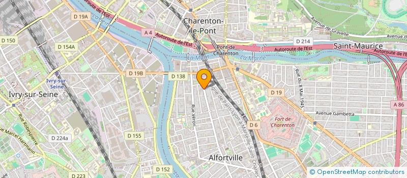 localisation de l'entreprise L'AMANDINE à ALFORTVILLE