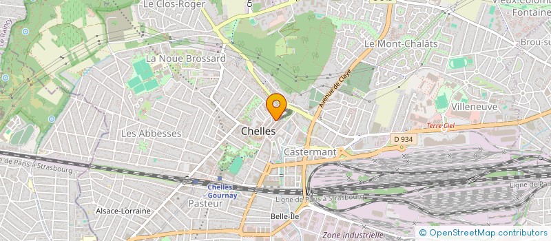 localisation de l'entreprise L'AMANDINE  CHELLES