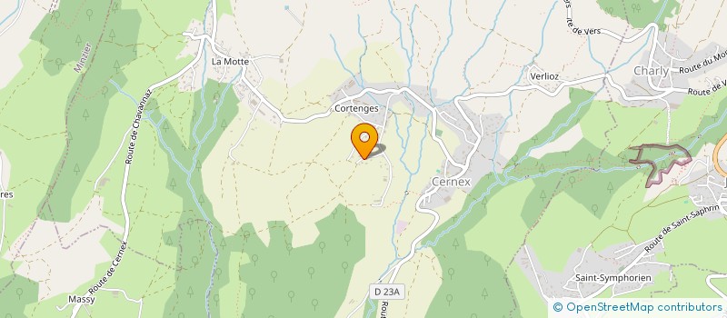 localisation de l'entreprise L'AMARANTE  CERNEX