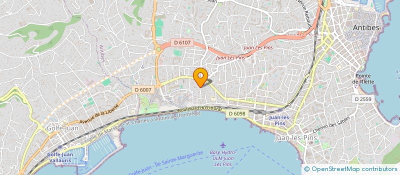 localisation de l'entreprise L'AMARANTE à ANTIBES