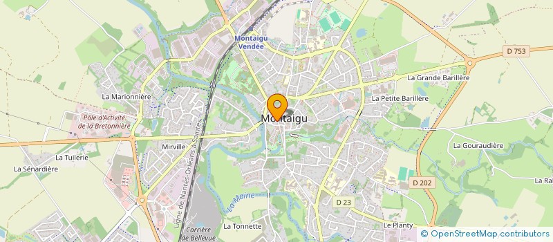 localisation de l'entreprise L'AMARILLYS à MONTAIGU-VENDEE