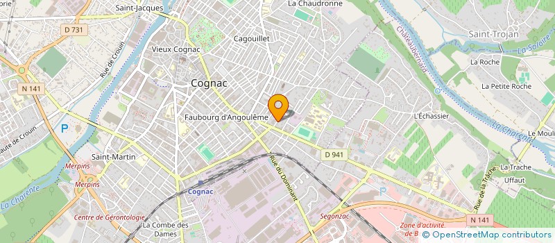 localisation de l'entreprise L'AMATEUR DE PIANO. à COGNAC