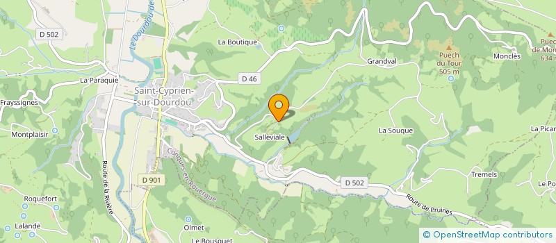 localisation de l'entreprise L'AMBASS' à CONQUES-EN-ROUERGUE
