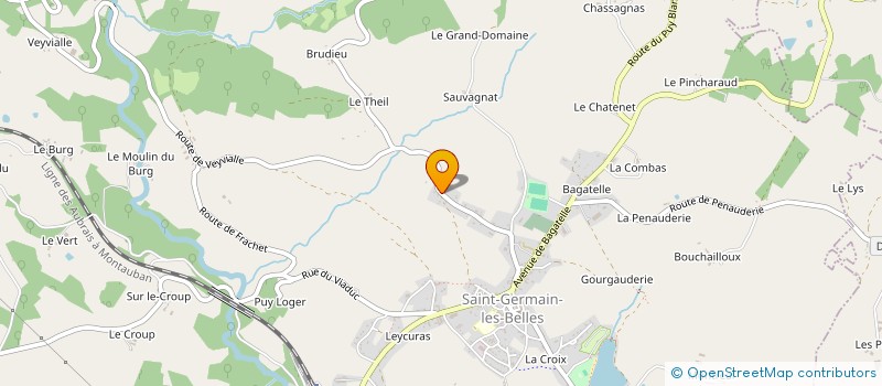 localisation de l'entreprise L'AMBASSADE  SAINT-GERMAIN-LES-BELLES