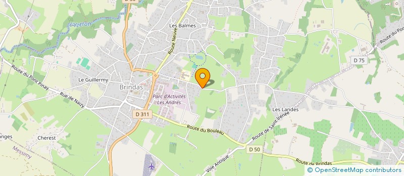 localisation de l'entreprise L'AMBASSADE GASTRONOMIQUE DE LYON à BRINDAS