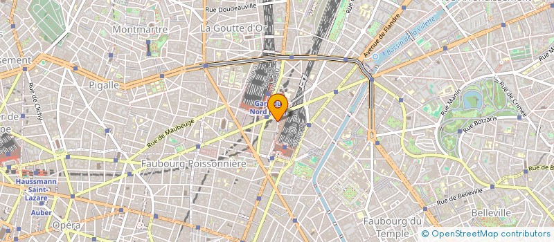 localisation de l'entreprise L'AMBIANCE DE LA GARE  PARIS