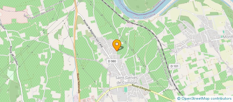 localisation de l'entreprise L AMBIANCE SARL à SAINT-GENIES-DE-COMOLAS