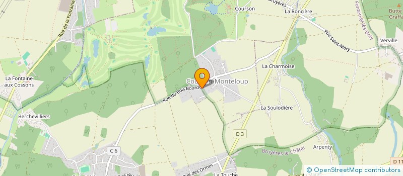 localisation de l'entreprise L'AMBIANCE VERTE  COURSON-MONTELOUP