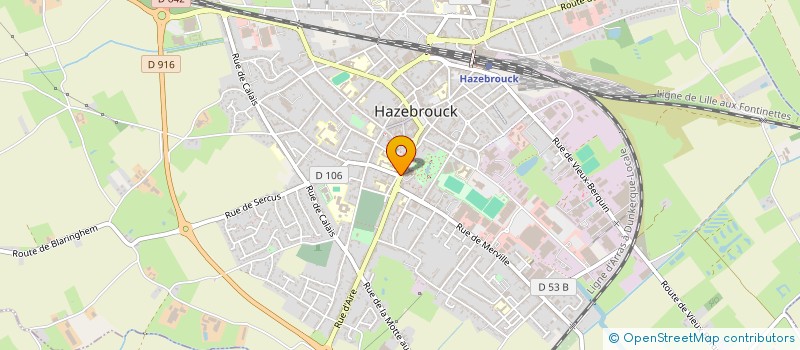 localisation de l'entreprise L'AMBIGU à HAZEBROUCK
