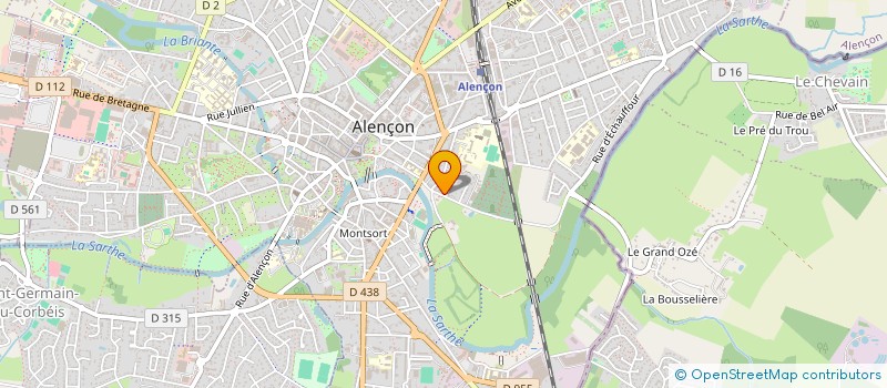 localisation de l'entreprise L'AMBITIEUSE à ALENCON