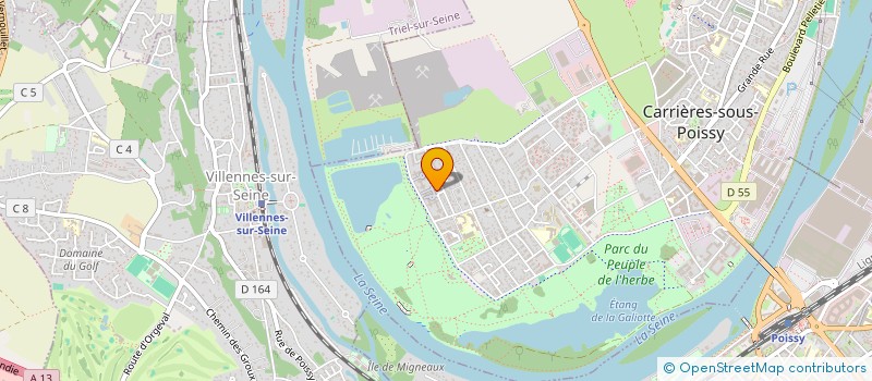 localisation de l'entreprise L'AMBITIEUSE  CARRIERES-SOUS-POISSY