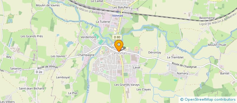 localisation de l'entreprise L'AMBLE à VONNAS