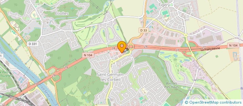 localisation de l'entreprise L'AMBYANCE'S à SAINT-GERMAIN-LES-CORBEIL