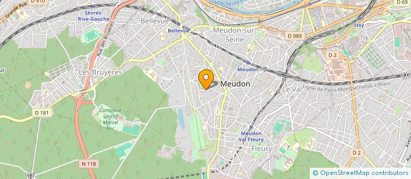 localisation de l'entreprise L' AMDPH ASSOCIATION MOBILITE DES PERSONNES HANDICAPEES à MEUDON
