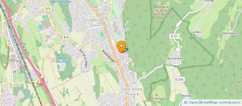 localisation de l'entreprise L AME  CHALLES-LES-EAUX