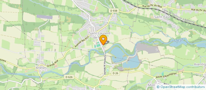 localisation de l'entreprise L'AME AGIT DANS LA LUMIERE  SAINT-LAURENT-DE-NESTE