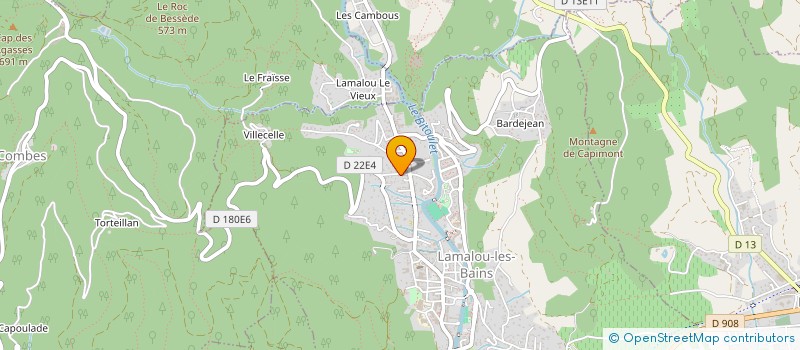 localisation de l'entreprise L'AME ANIMALE  LAMALOU-LES-BAINS