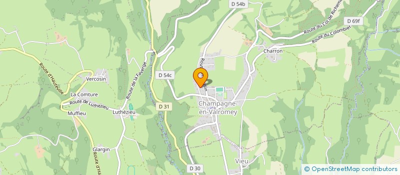 localisation de l'entreprise L'AME CULINAIRE  ARVIERE-EN-VALROMEY