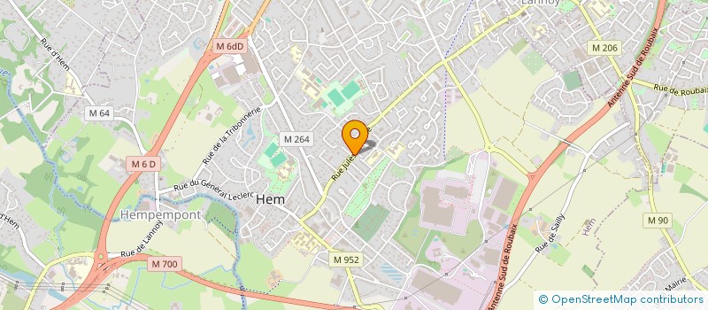 localisation de l'entreprise L'AME D'ENTREPRENDRE  HEM