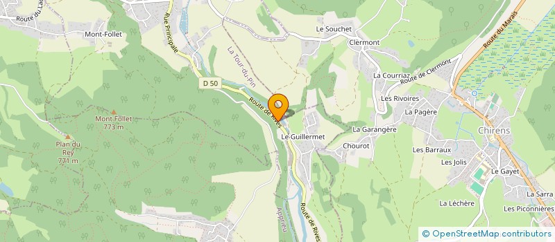 localisation de l'entreprise L'AME DE LA FURE  CHARAVINES