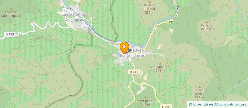 localisation de l'entreprise L'AME DE MES ANCETRES  VILLENEUVE-LES-CORBIERES