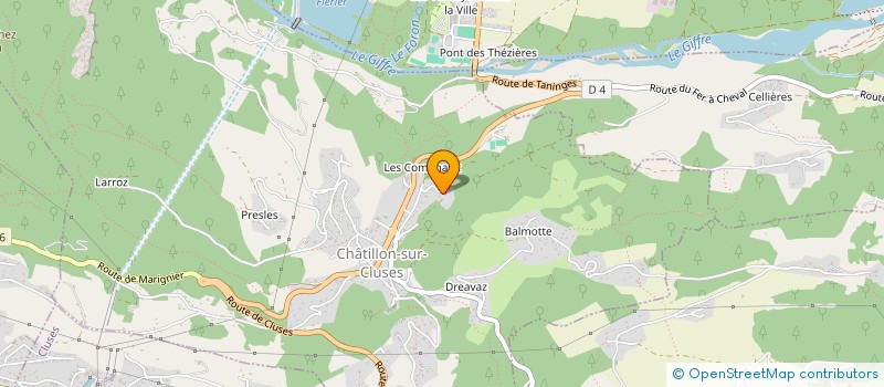 localisation de l'entreprise L'AME DE VIE  CHATILLON-SUR-CLUSES