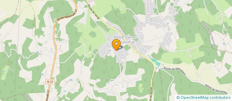 localisation de l'entreprise L'AME DES ARMES  SANILHAC