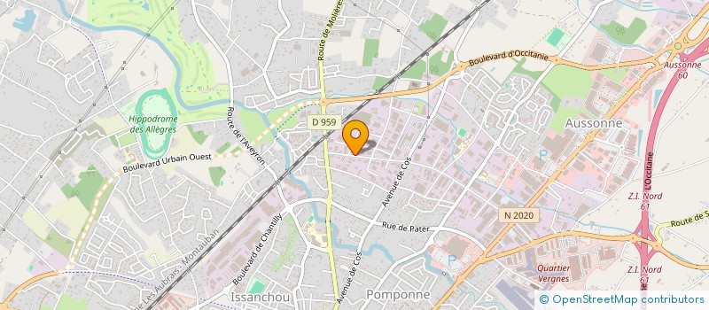 localisation de l'entreprise L'AME DU BOIS 82 à MONTAUBAN