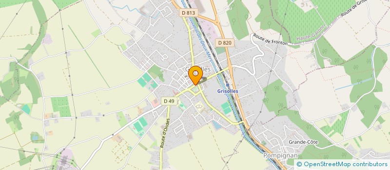 localisation de l'entreprise L'AME DU CRISTAL  GRISOLLES