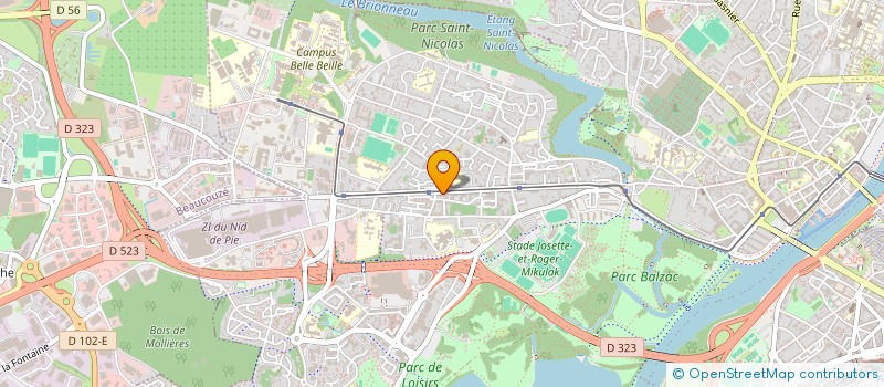 localisation de l'entreprise L'AME DU FIL à ANGERS