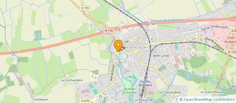 localisation de l'entreprise L'AME DU PAIN  DOL-DE-BRETAGNE