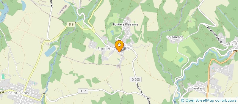 localisation de l'entreprise L AME DU ROCK PRODUCTIONS  FONTIERS-CABARDES