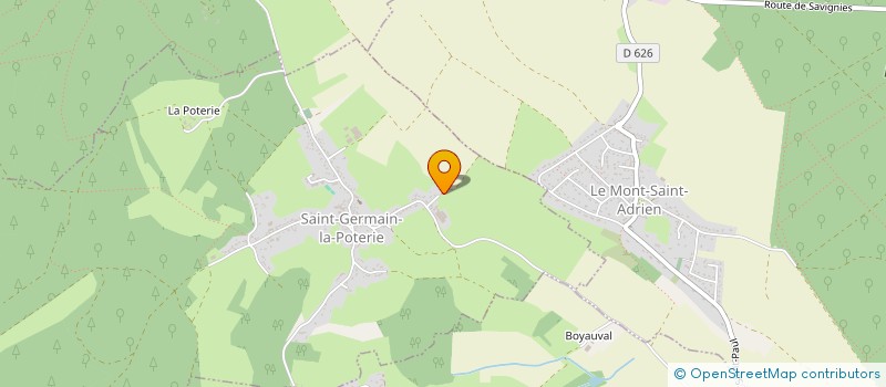 localisation de l'entreprise L AME ET LA POESIE DU PINCEAU CHINOIS  SAINT-GERMAIN-LA-POTERIE