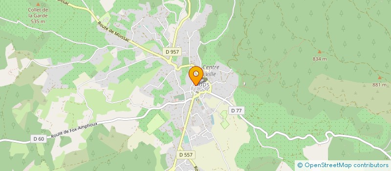 localisation de l'entreprise L'AME JOYEUSE à AUPS