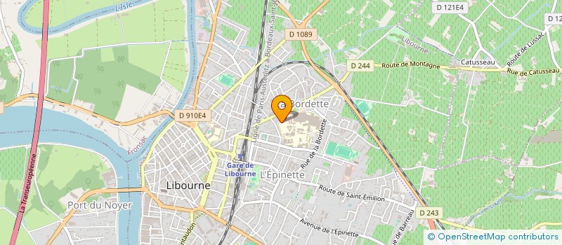 localisation de l'entreprise L'AME SON  LIBOURNE