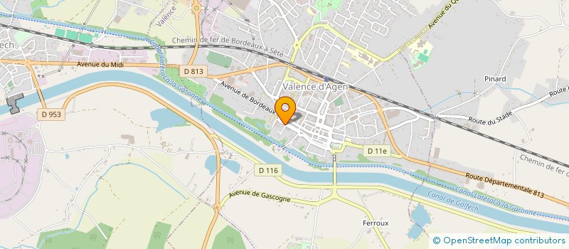 localisation de l'entreprise L'AME-SON à VALENCE