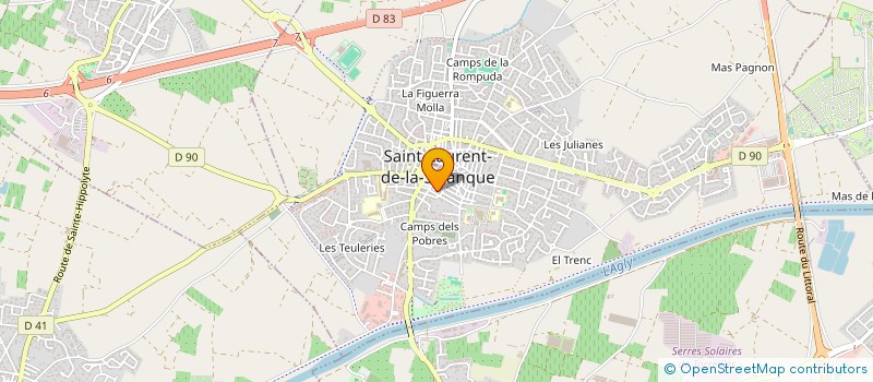 localisation de l'entreprise L'AMEDEE à SAINT-LAURENT-DE-LA-SALANQUE