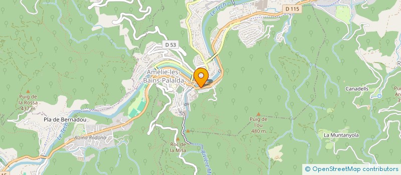 localisation de l'entreprise L'AMELIEN FULL-CONTACT  AMELIE-LES-BAINS-PALALDA