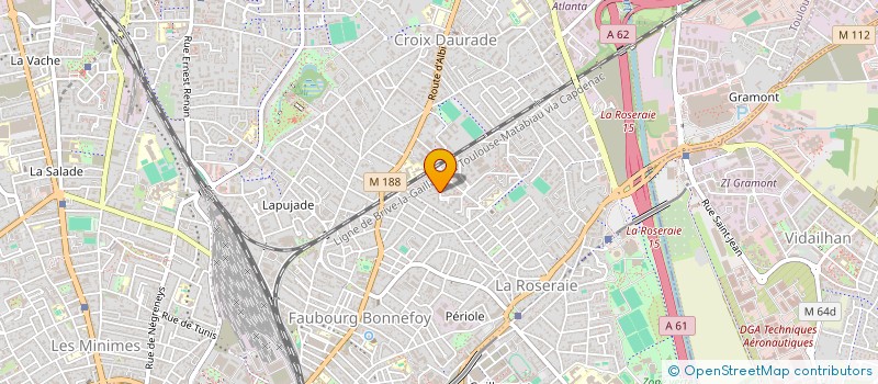 localisation de l'entreprise L'AMERICAIN KORNER  TOULOUSE