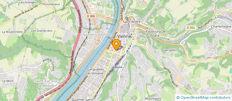 localisation de l'entreprise L'AMERICAN QUEEN  VIENNE