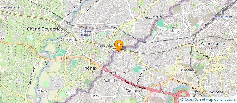 localisation de l'entreprise L'AMETHYSTE  GAILLARD