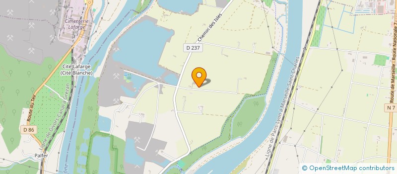 localisation de l'entreprise L'AMETHYSTE  CHATEAUNEUF-DU-RHONE