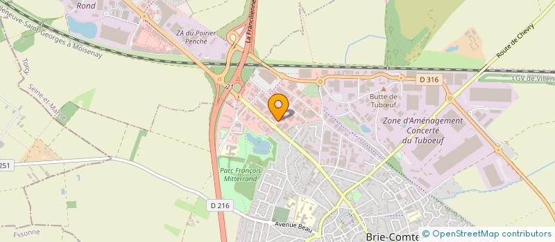 localisation de l'entreprise L AMEUBLEMENT DE SEINE ET MARNE à BRIE-COMTE-ROBERT