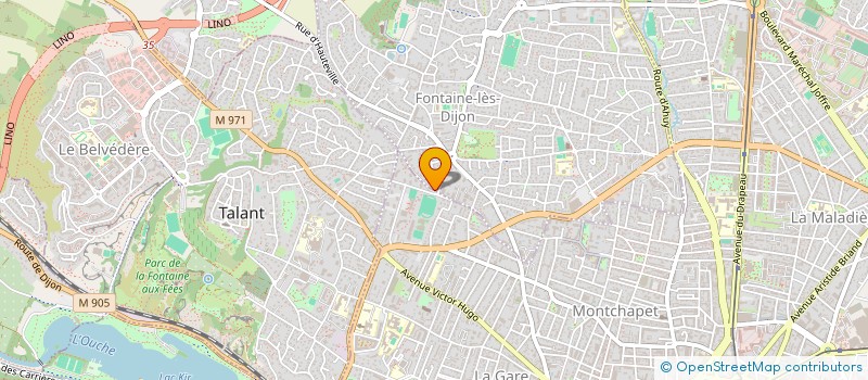 localisation de l'entreprise L'AMEUTE  FONTAINE-LES-DIJON