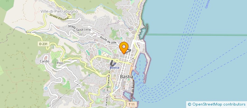 localisation de l'entreprise L'AMI à BASTIA
